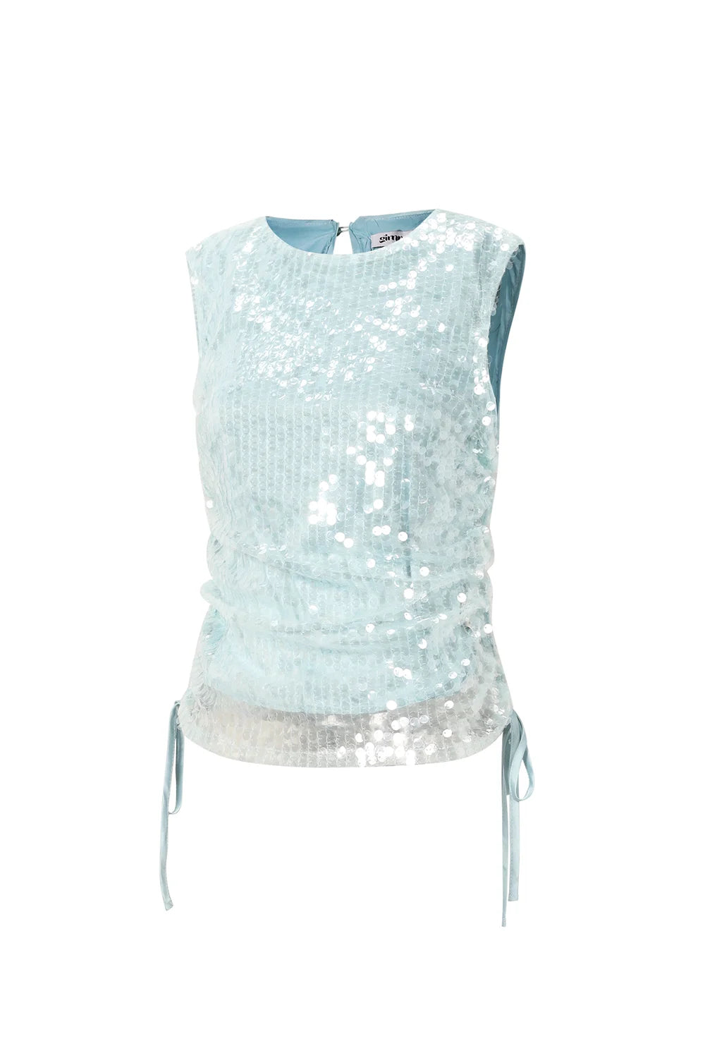 Summer pailetten top met strikjes