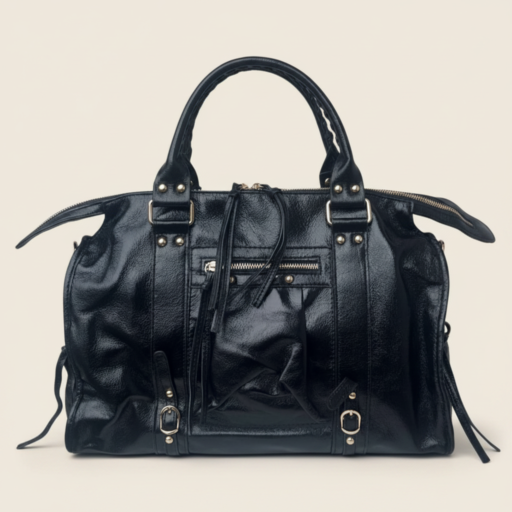 City Bag Metallic XL met Franjes