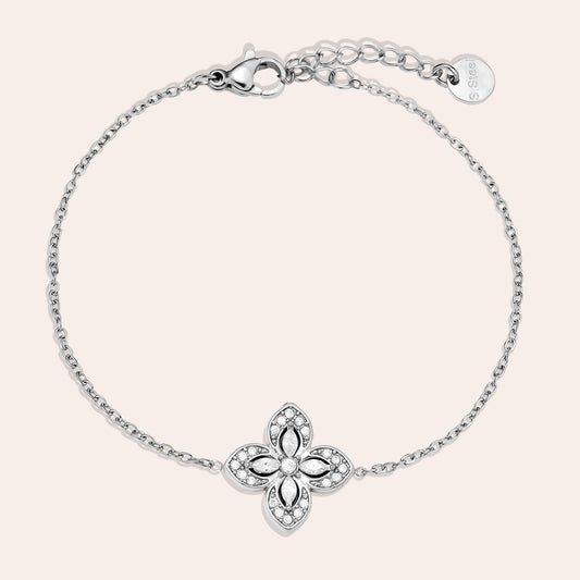 Lucky Me  Klaver Armband Zilver