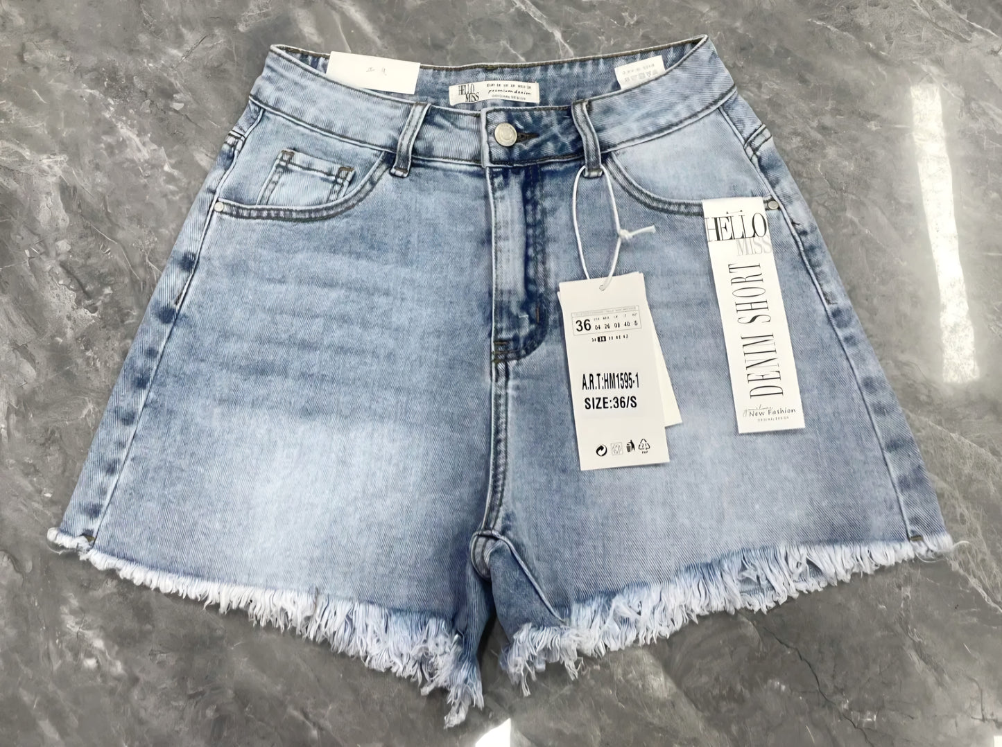 Viral oranje glitter pocket korte broek