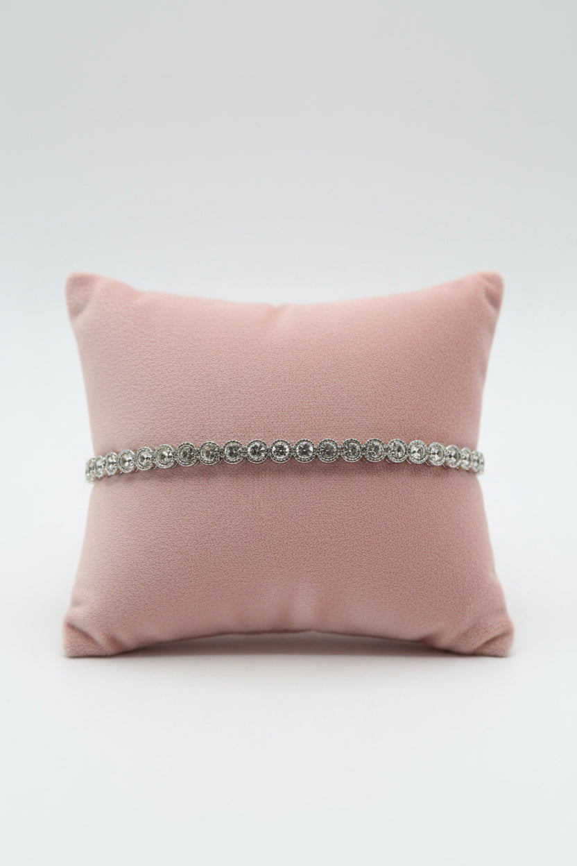 Zirkonia Tennis Bangle Goud - Zilver