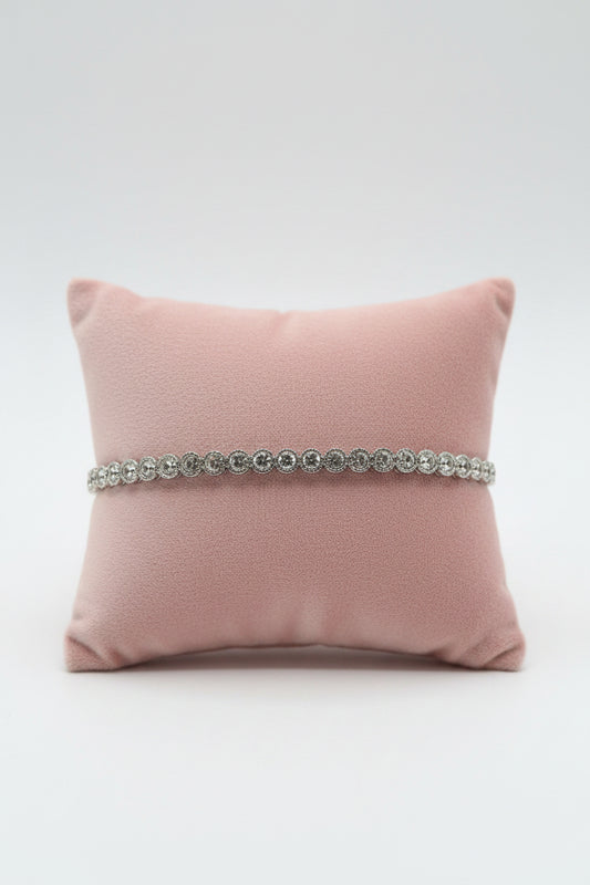 Zirkonia Tennis Bangle Goud - Zilver