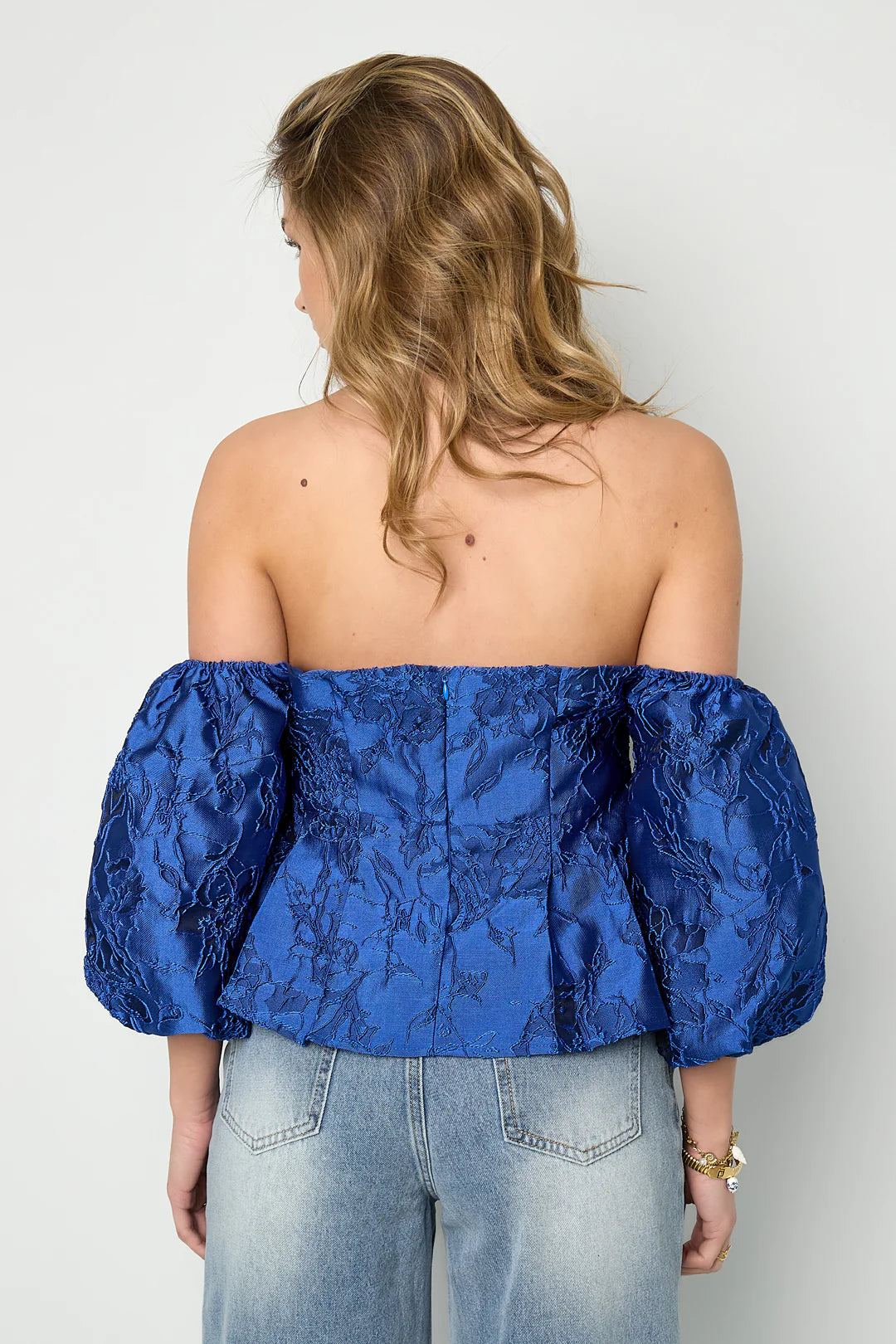 Sweet escape jacquard blouse